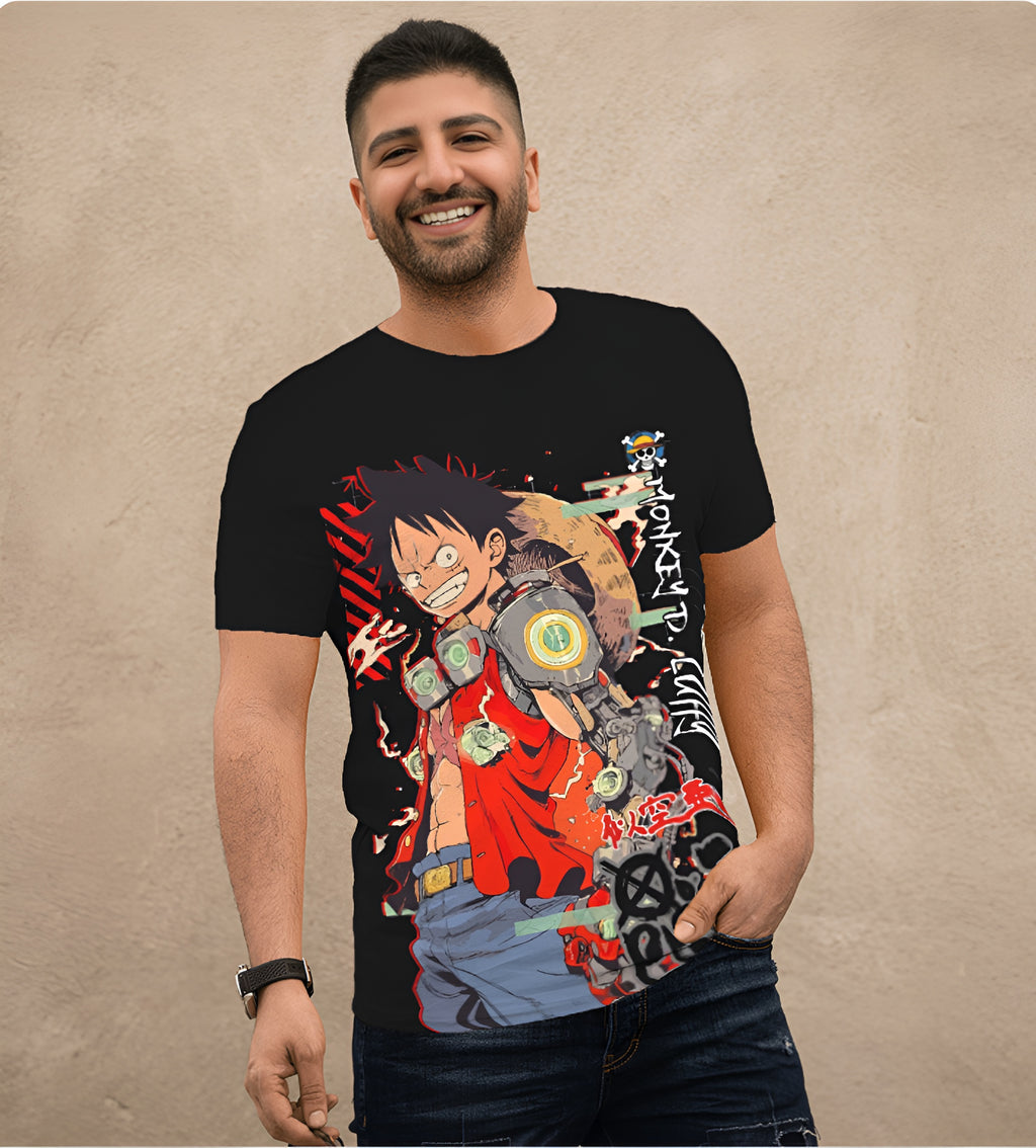 One Piece Luffy Gear Anime T-Shirt – Premium Graphic Tee for Men & Women | BARRKAS